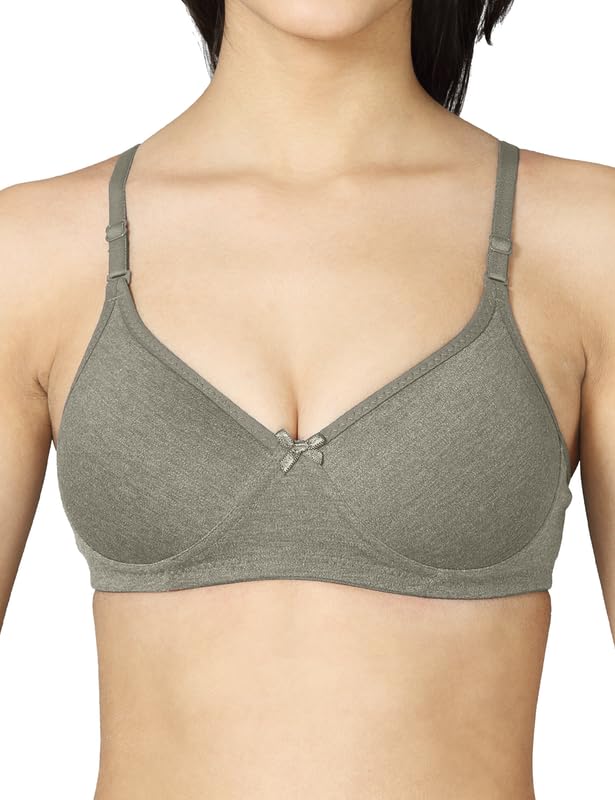 Image of VSTAR Jade Women's Soft Foam Padded Wire-Free Seamless Medium Coverage Bra | Convertible & Adjustable Straps | Polycotton Comfort | Breathable & Soft | Pack of 1