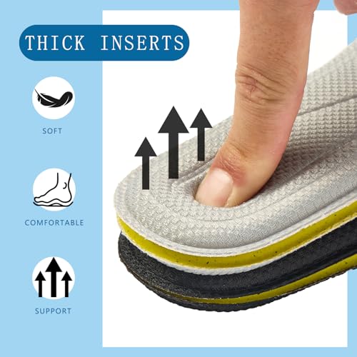 Image of Memory Foam Shoe Inserts for Women Men, Cushion Insoles for Work Boots Sneakers Flats,Comfort Soles Design for Foot Pain Relief 10mm Thick,Grey EU42