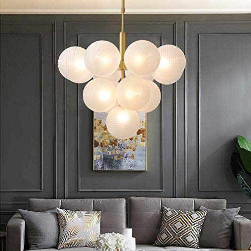 Plafonnier globe de verre pour illuminer une cuisine conviviale - 4