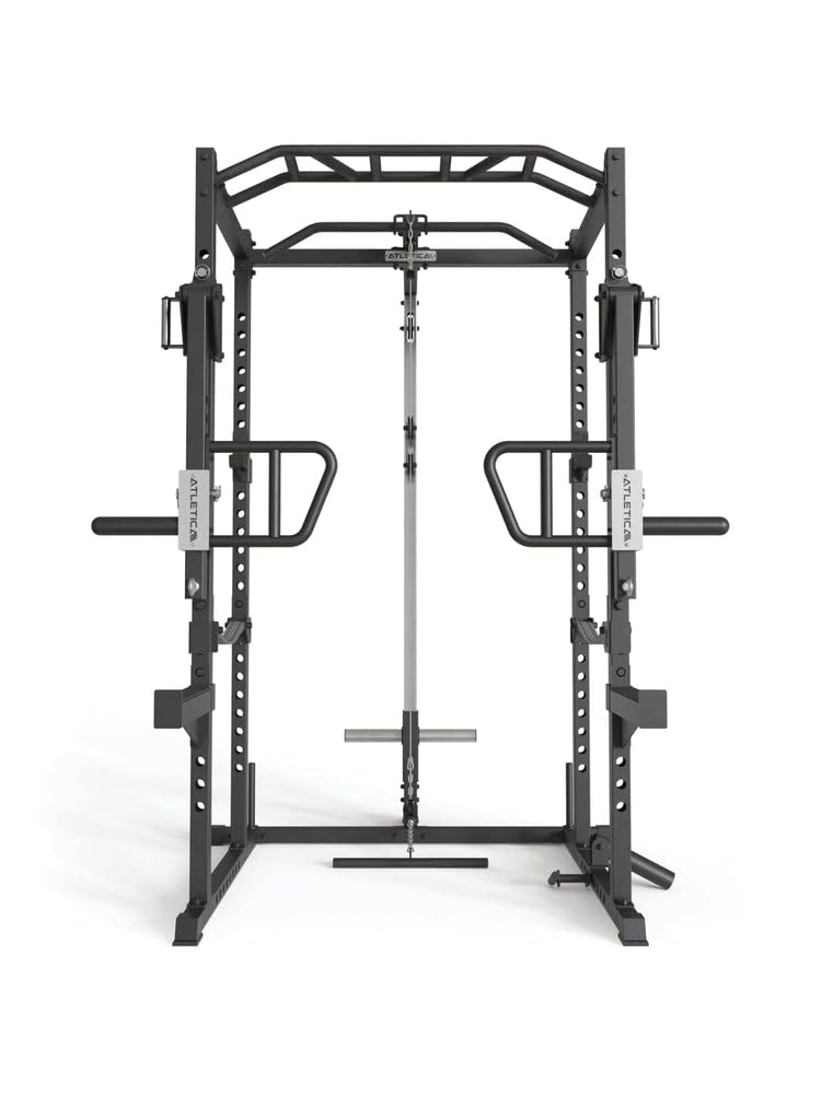 Atletica R5-Boost Power Rack | Squat Rack mit Jammer Arms | in Zwei Höhen verfügbar | Anspruchsvolles Ganzkörpertraining