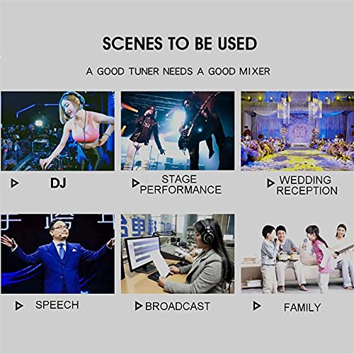 WanuigH Audio-Mixer 4-kanaals Bluetooth DJ-Mic-USB-drive spelen-compensatie aanpassing audiomic Contrl Eenvoudige… - Image 7