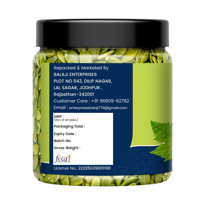 Image of DRY AMRIT Premium Pumpkin Seeds 500 gm | Rich In Protein, Fiber & Nutrition | Jumbo Pumpkin Seeds | Immunity-Boosting | Healthy Diet Snacks | Jar Pack