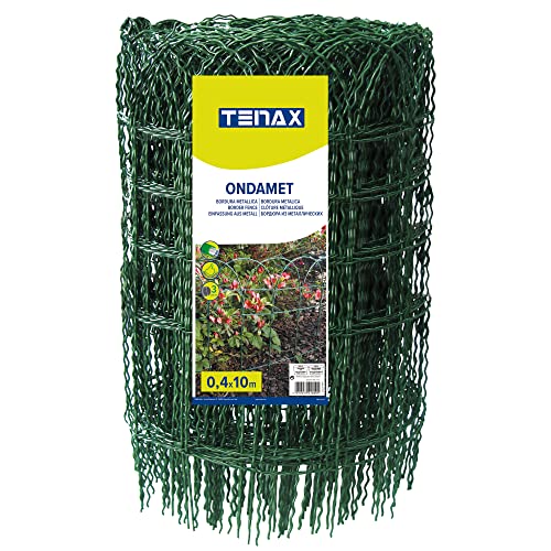 TENAX Ondamet 0,40x10 m Vert, Bordure en Forme d’Arche en Fer Galvanisé Plastifié pour...