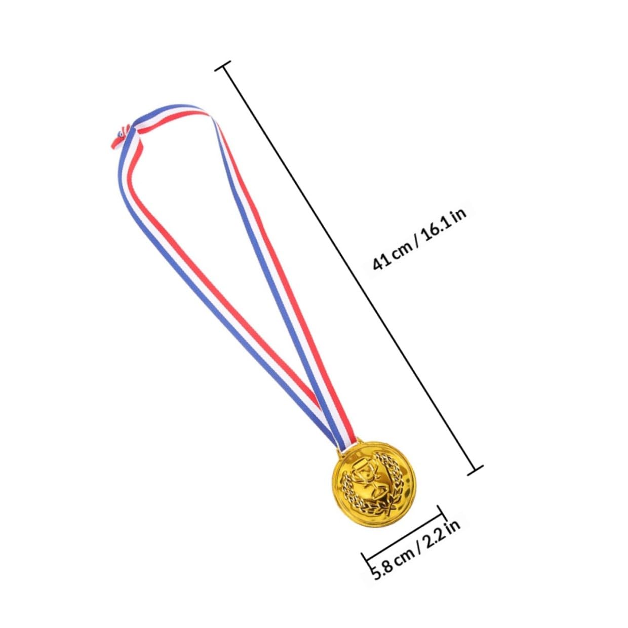 Medallas de Premio de Fútbol Doradas 50 Piezas para Niños