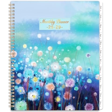 Monthly Planner/Calendar 2025-2029 - 5 Year Monthly Planner 2025-2029 from Jan. 2025 - Dec. 2029, 9" x 11", 2025-2029 Calendar Planner with Tabs Cover