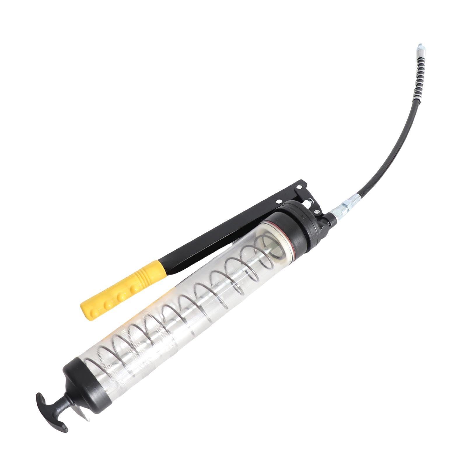 Generic Przemysłowy Smarownica 6000PSI z pogrubioną sprężyną, przezroczystą rurką do Konserwacji Samochodów i Opon, PVC + żelazo, długość 440 Mm, Lekkie i Ciężkie Maszyny
