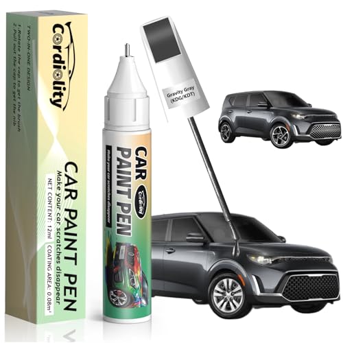 Image of KDG /KDT Gravity Gray Touch Up Paint for Kia, Color Accurate Car Paint Scratch Repair Pen, Quick & Easy Fix Automotive Chips and Nicks