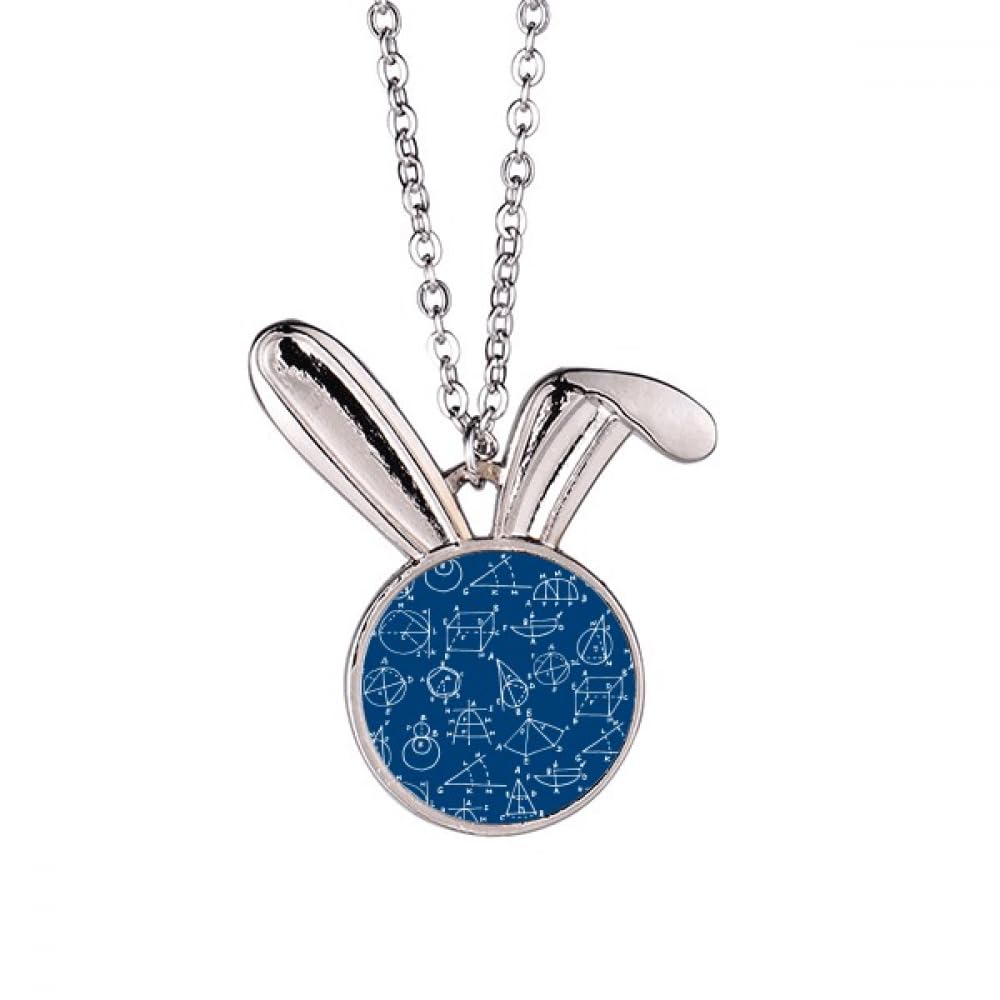 Collier pendentif géométrique lapin accessoire mode pour le bureau - 5