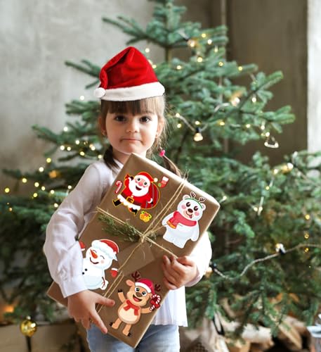 Christmas Stickers,Stocking Stuffers for Kids,Make-a-face Stickers for Kids - image 7