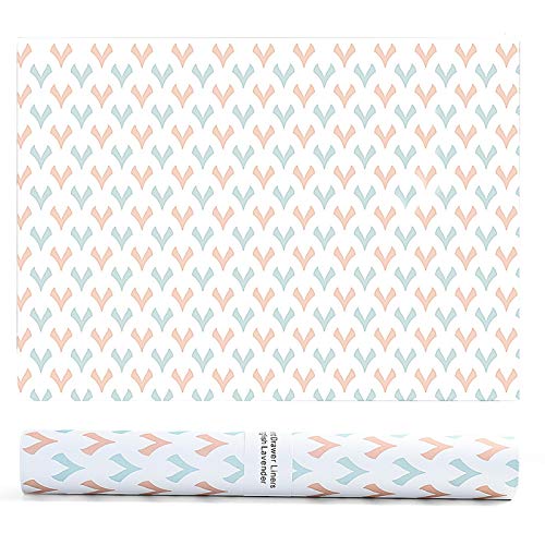 COYMOS Scented Drawer Liners Floral with Lavender Fragrance Non-Adhesive Dresser Drawer Liners Great for Dresser, Kitchen, Vanity & Linen Closet, Pack of 6 Sheets Size 14 x 19.5 inches