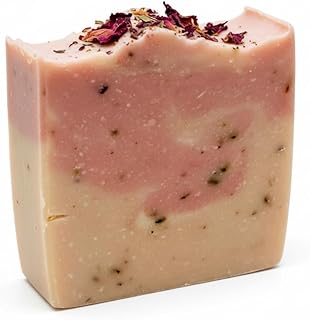 Naturseife handgemacht - mit natürlichen Ölen, Fetten und Zutaten, vegan ("Rosen-Tau" extra pflegend mit Jojobaöl)