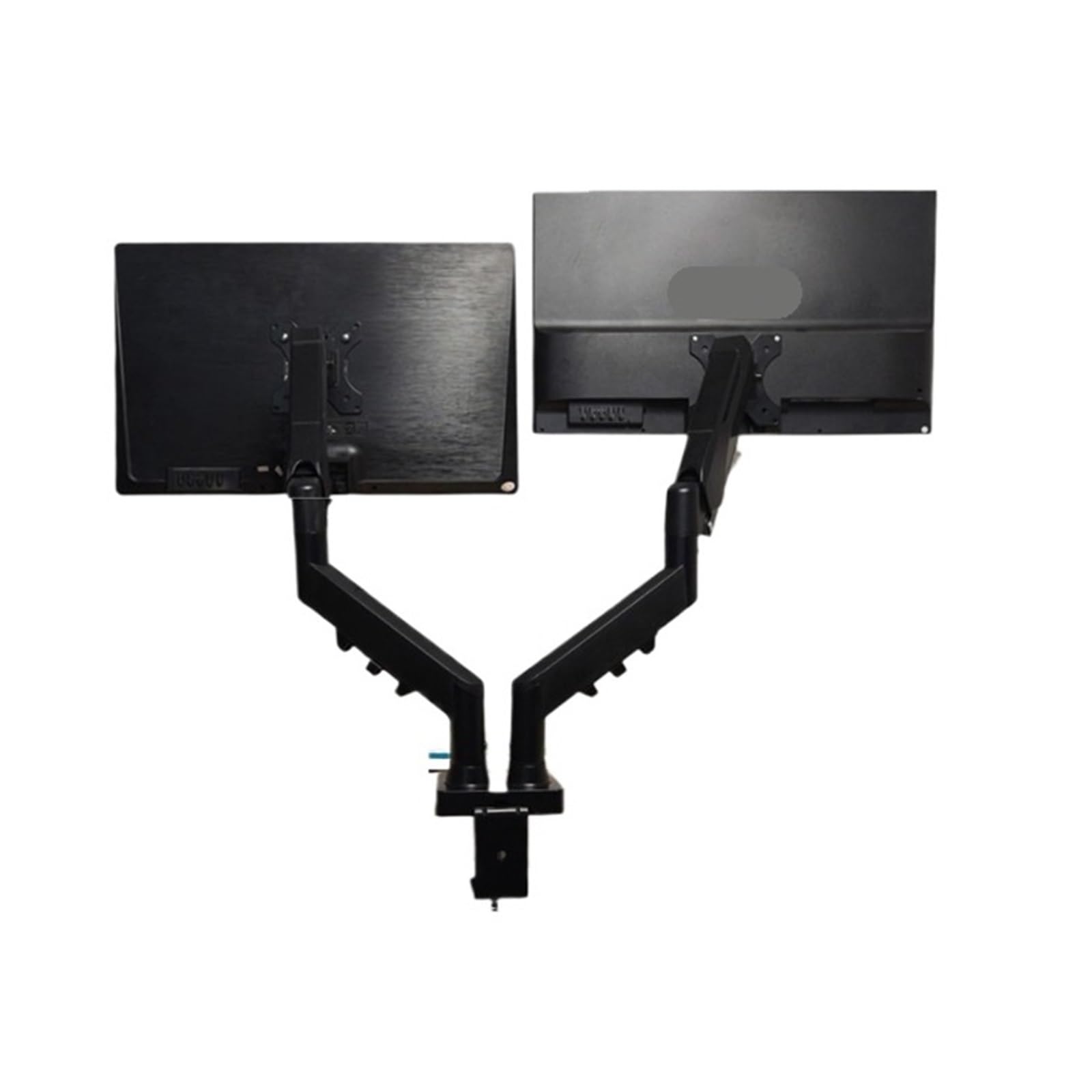Ikpgbzxm One Color Dual-Screen Monitor Stand With Mechanical Cantilever, One-To-Two Configuration(Black)