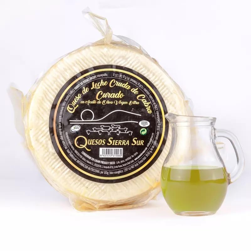 Queso Curado de Cabra de Leche Cruda en AOVE Grande (ENTERO)