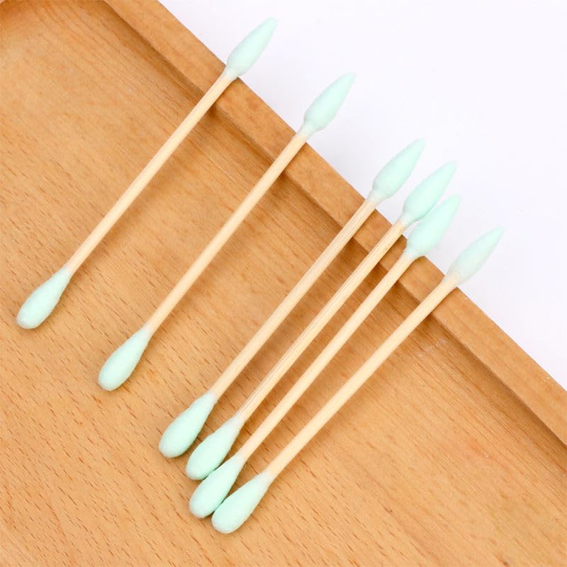 Generic COTTON SWABS bamboo cotton swabs (green)