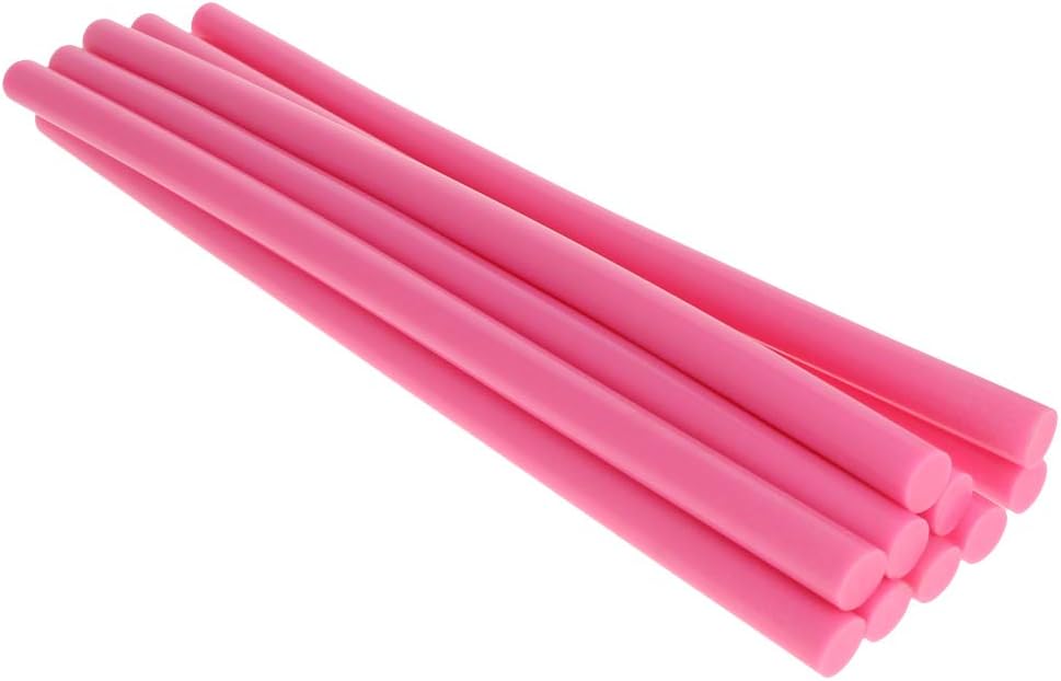 Bettomshin 20Pcs EVA Hot Glue Sticks for Glue Gun 0.43inch x 9.84inch Mini Hot Melt Adhesive Glue Stick Pink