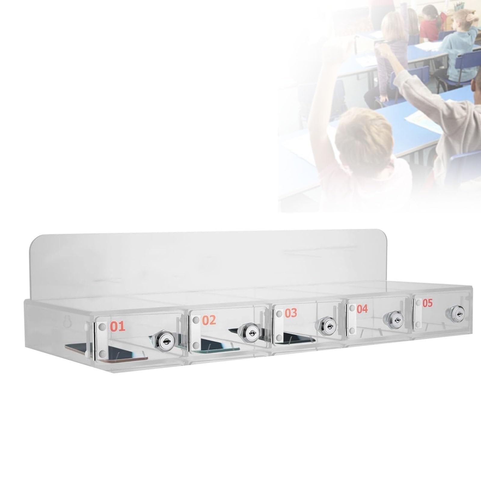 Caja de Almacenamiento para teléfono móvil Soporte acrílico para teléfono móvil Caja de Almacenamiento de Escritorio nizador de Pared para teléfono móvil Armario de Almacenamiento AC