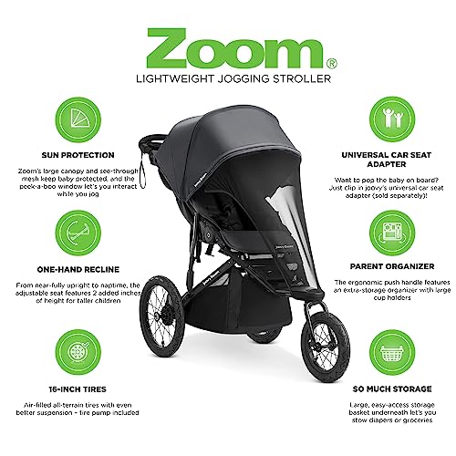 Joovy Zoom Lightweight Jogging Stroller, Jet #TOP4