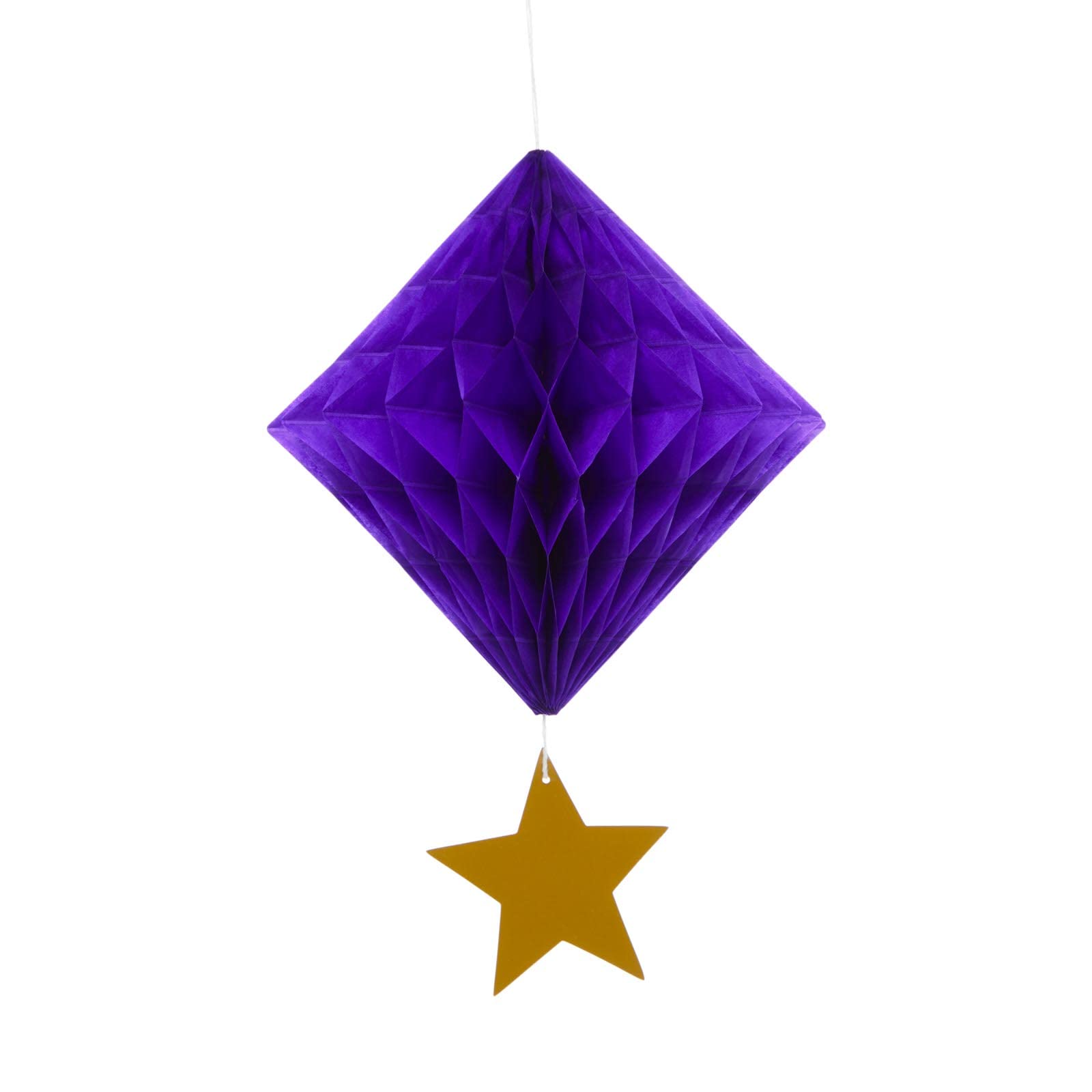 Amscan 9914181 - Opulent Eid Honeycomb Hanging Decorations - 3 Pack, Purple - Image 3