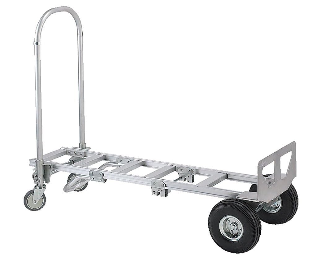 Wesco 220001 Spartan Economy Aluminum 2 in 1 Sr. Truck, Pneumatic