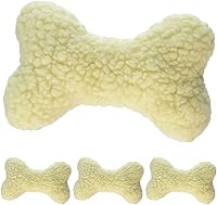 Vista 2 de Boss Pet Productos Productos 08807 Digger's Fleece Plush Characters Cuddly Bone Shape Dog Toy con Squeaker