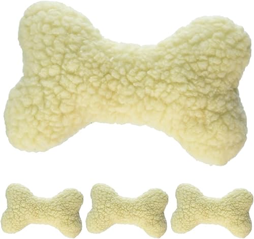 Miniatura 2 de Boss Pet Productos Productos 08807 Digger's Fleece Plush Characters Cuddly Bone Shape Dog Toy con Squeaker