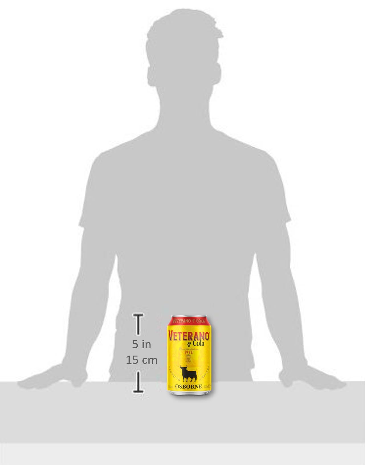 Osborne Veterano & Cola 12 x 0,33l Dosen Longdrink - fertig gemixter Cola Cocktail mit 10% vol. - süffig & ausgewogen mit Karamell- und Vanillenoten