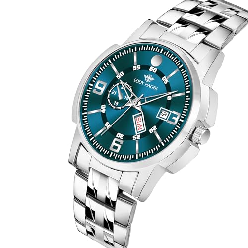 Image of EDDY HAGER EH-226-OLIVE Stainless Steel Analog Men's Watch