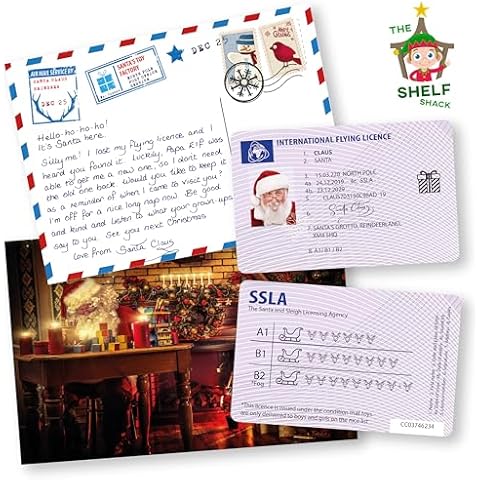 Santa Claus Driving Licence and Postcard Cover
