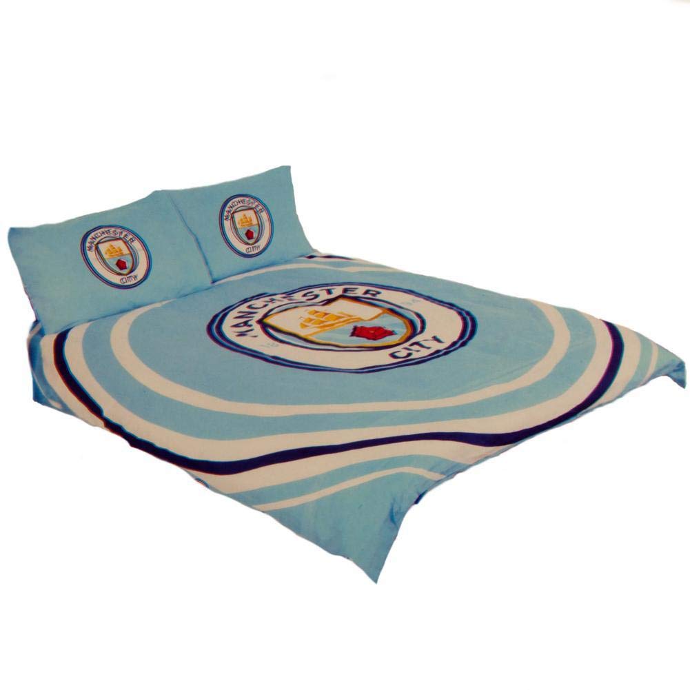 MANCHESTER CITY FC Pulse Double Duvet Cover and Pillowcase Set