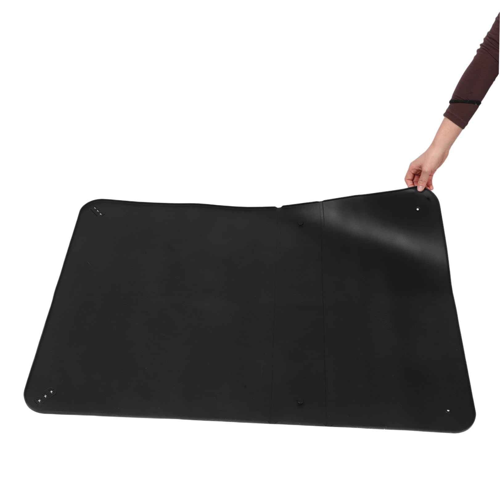 Generico Porta Traversine Tappetino Igienico in Silicone Nero Antiscivolo per per Cani Pieghevole Salvaspazio per Addestramento e Viaggi e Adatto a Maschi e Femmine