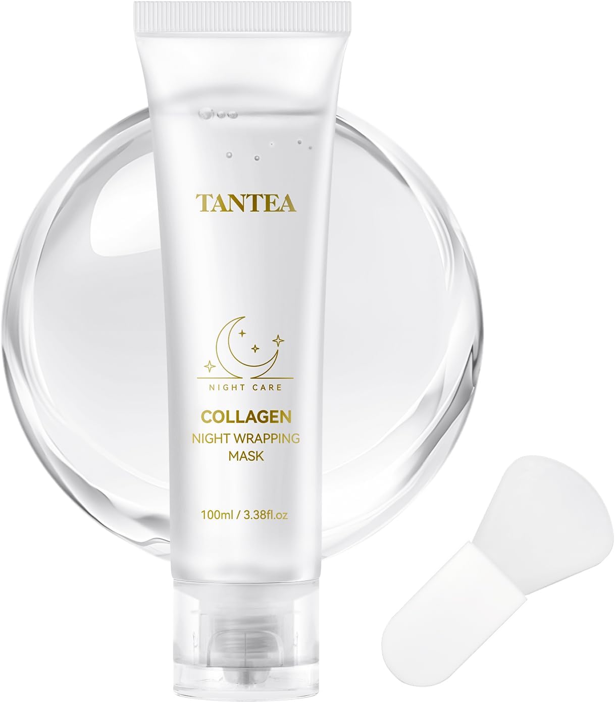 Tantea Collagen Night Wrapping Mask - Hydrating & Firming Overnight Face Mask for Pore Refinement, and Elasticity Boost - Gentle for All Skin Types - 100ml / 3.38fl oz