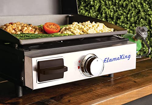 Flame King YSNFM-HT-100NB Flat Top Portable Propane Cast Iron Grill Griddle Tabletop thumb #3