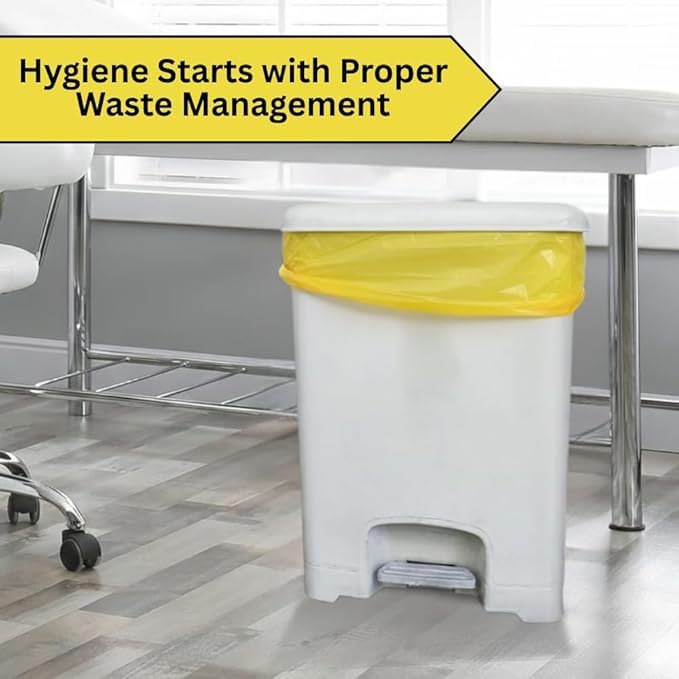 Image of Kausta Bio Hazard /Bio-Medical Waste Bag (21x24 Inch, Red-10, Blue-10, Yellow-10) Pack of 30 Bio‑Hazard /Biomedical Waste Bags Biohazard /Bio‑Medical Waste Bag leak-proof waste bags (Yellow)