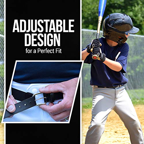 Hold’Em Baseball Belt Boys Leather Closure Elastic Adjustable Sport Strap4