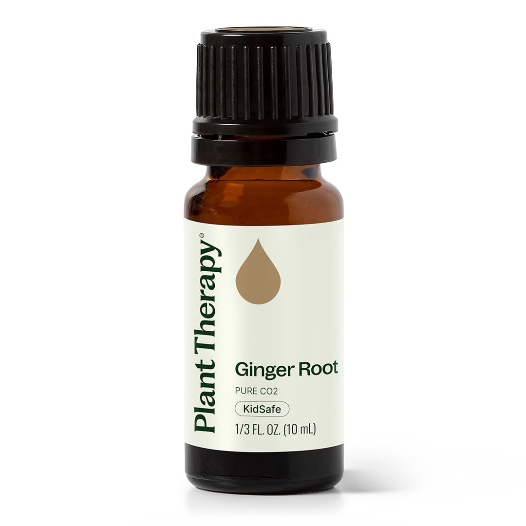 Plant Therapy Organic Ginger Root CO2 Essential Oil 10 mL (1/3 oz) 100% Pure, Undiluted, Natural Aromatherapy
