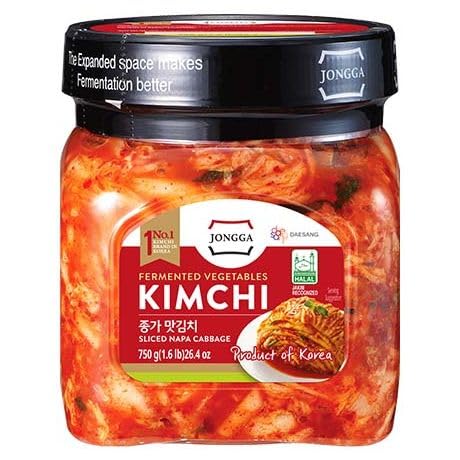 Mat Kimchi – Original Koreanisches Kimchi, Fermentierter Chinakohl mit würzigem Geschmack – Authentische koreanische Beilage, reich an Probiotika (750 g Beutel)