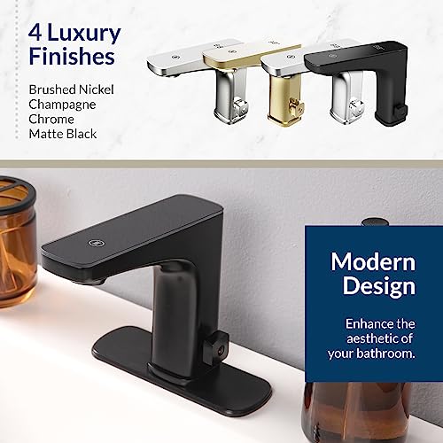 Bio Bidet 80B10001-001-BK1 Grove Touchless Bathroom Sink Faucet, Hands Free Or Touch Activated, Matte Black thumb #6