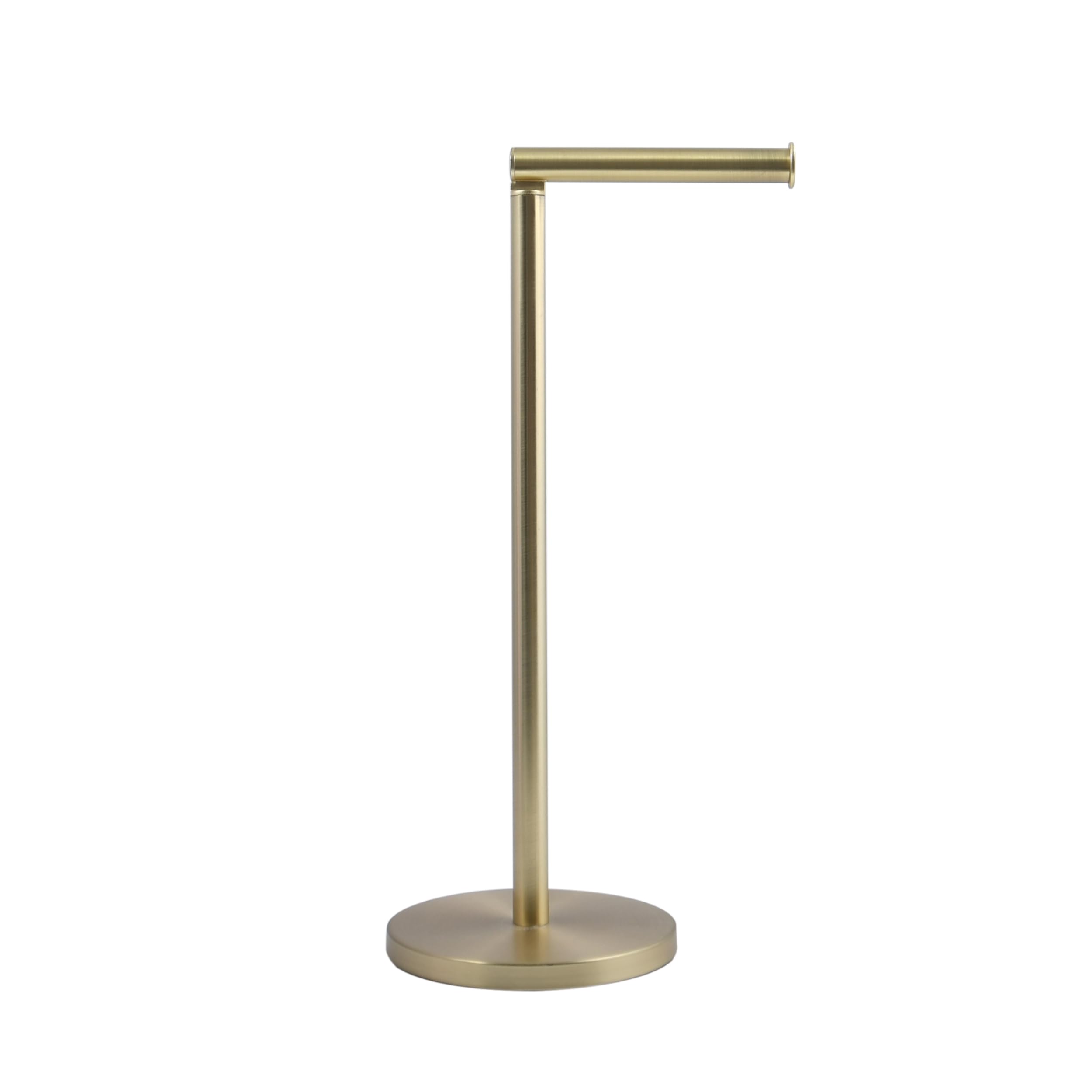 MSV Toilet Roll Holder on Base Steel Gold