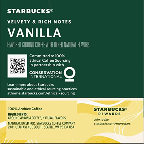 Image of Starbucks Flavored Coffee K-Cup Pods, Vanilla Flavored Coffee, Made without Artificial Flavors, Keurig Genuine K-Cup Pods, 10 CT K-Cups /Box (Pack of 3 Boxes)