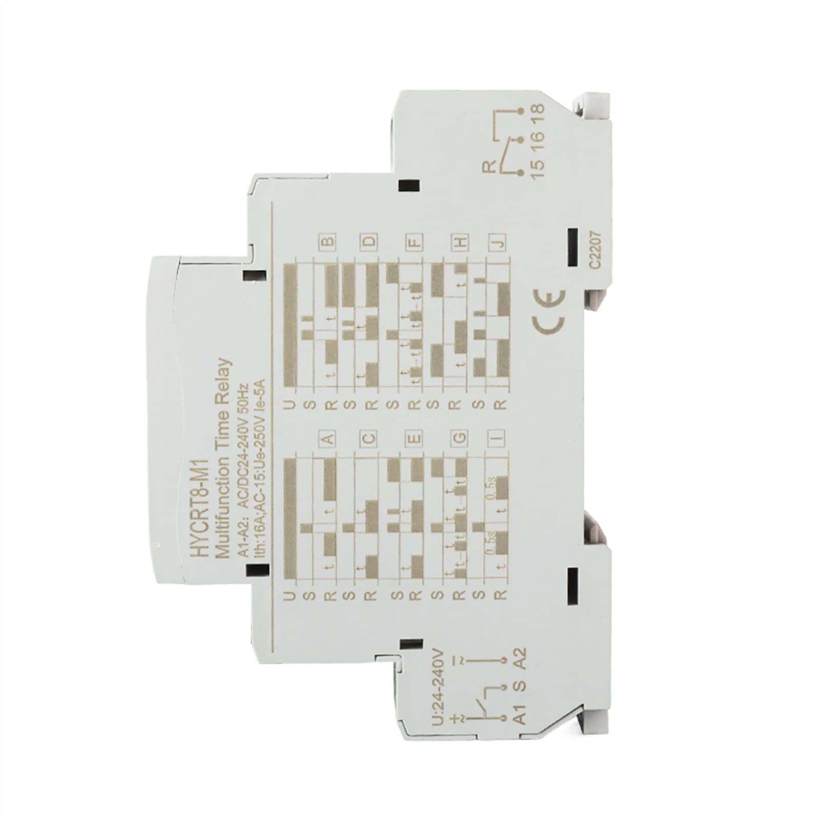 HYCRT8-M Relè temporizzato Design di mini timer programmabili multifunzione 60 minuti regolabili 1 pezzo