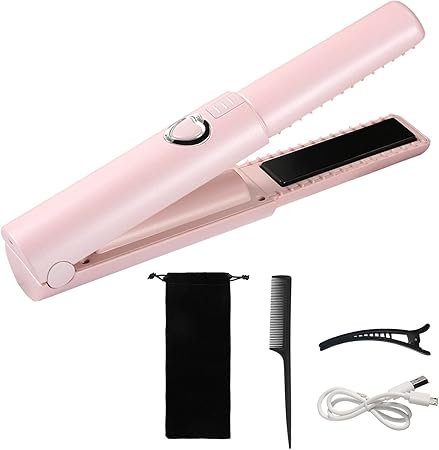 Amazon Rotek ヘアアイロン コードレス Usb充電式 ストレート カール 2way 3段階温度調整 160 180 0 ミニ アイロン 持ち運び便利 大容量4800mah 男女兼用 収納ポーチ付き Rotek ヘアアイロン