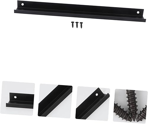 Miniatura 6 de Hemoton Perilla de puerta invisible simple del estante de exhibición del soporte de la pared de aluminio moderno para el