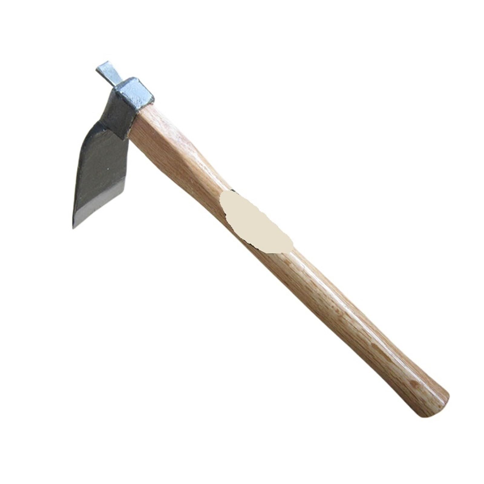 Piccola zappa con manico corto forgiato in acciaio, attrezzi for l'agricoltura vegetale, giardinaggio in legno forte e durevole