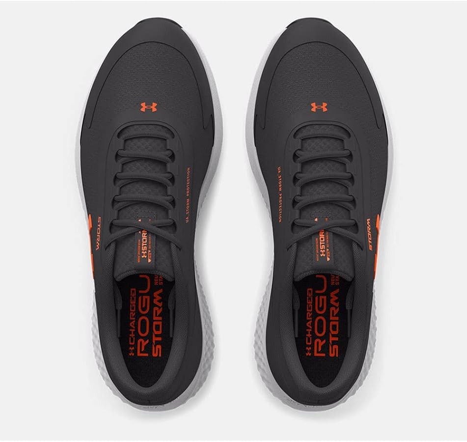 Amazon | UA Charged Rogue 3 StormJet Gray Halo Gray Orange Blast25
