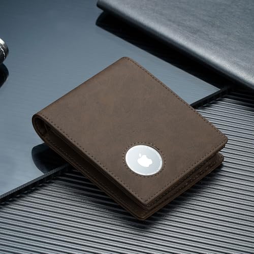 furid Airtag Wallet Men Slim: Men's Air Tag Wallets with Airtag Holder - Minimalist RFID Front Pocket Card Holder Gift for Man Husband at Anniversay Brithday3