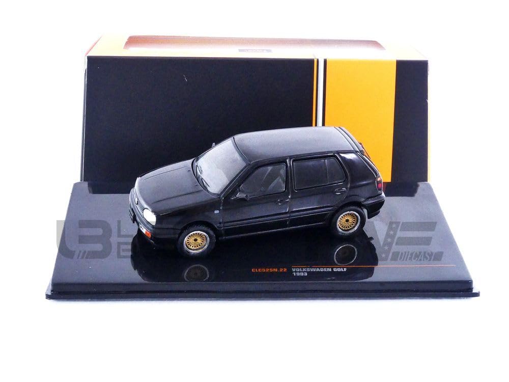 Compatible with Volkswagen Golf III Custom Black 1:43 IXO Models