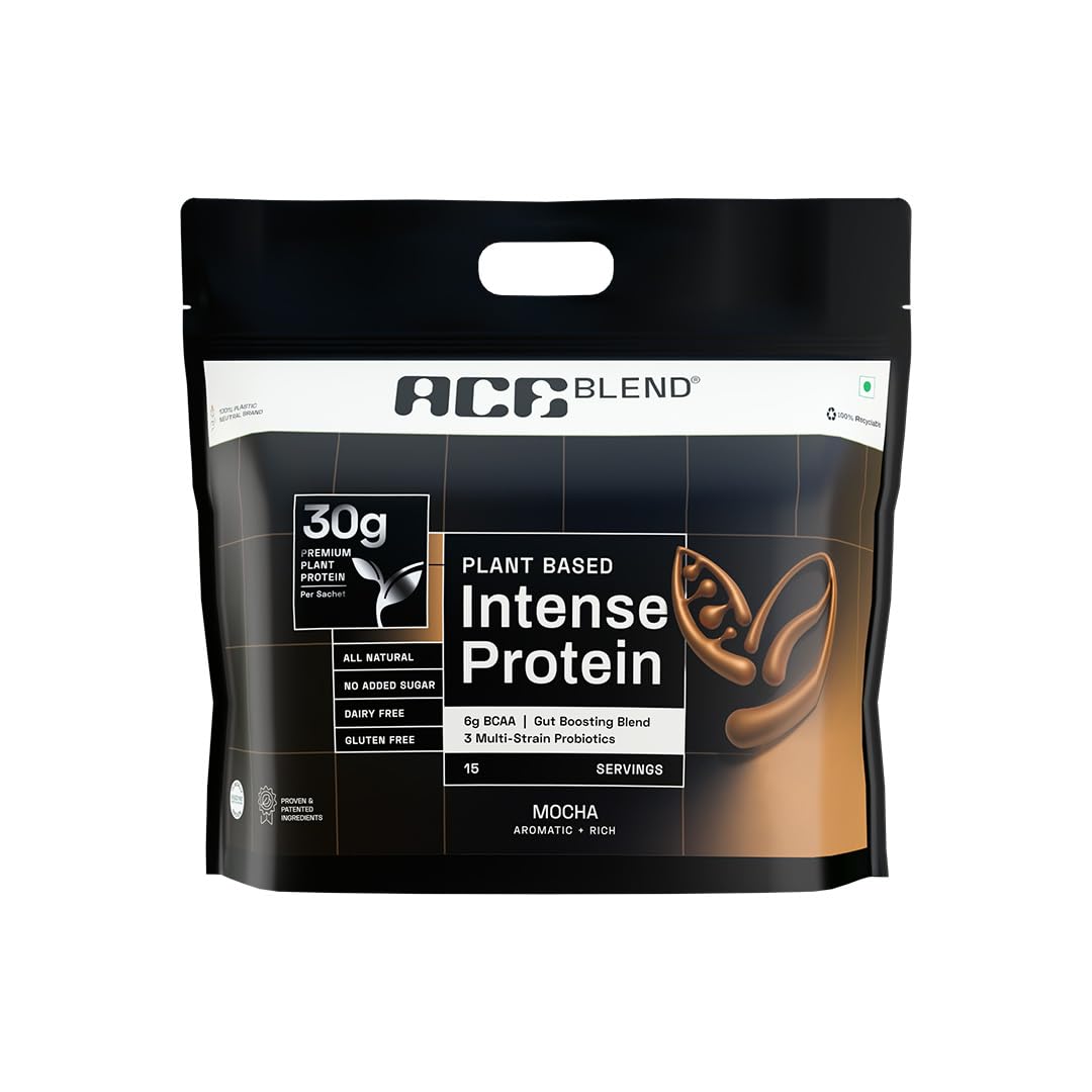 Ace Blend Intense 30g Plant Protein | Supports Muscle Growth & Recovery | Reduces Post-Workout Fatigue | 6g BCAA Amino Profile | Easy to Digest | For Men & Women | Chocolate Hazelnut 15 Servings, 675g — Amazon image 12