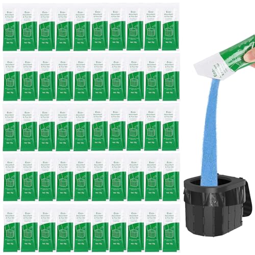 Poo Gel for Portable Toilet Lemon Scent Pee Powder (50PCS)