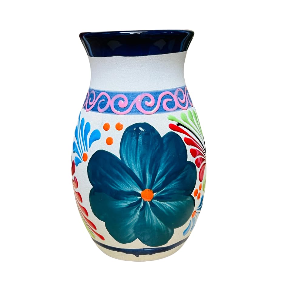 Miniatura 7 de Florero Ovulo - Mexican Home Décor - Clay Vase - Michoacán Clay Vase - Oval Clay Vase - Handmade vase - Hand painted Vase - Once Of A Kind Home