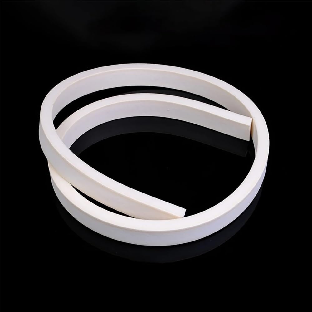 Cinta de sellado de goma espuma cuadrada, tira de esponja de silicona blanca de 1M, 1 Uds.(25x40mm)